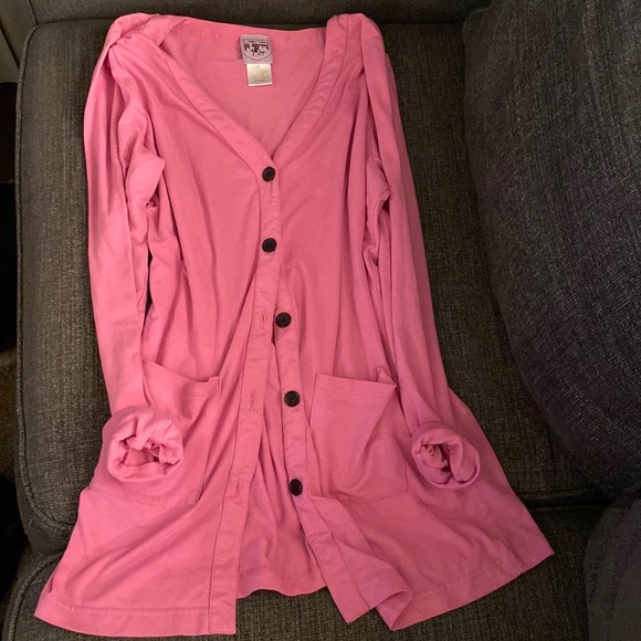 Sweaters | Vintage Bubblegum Pink Long Lined Cardigan | Poshmark